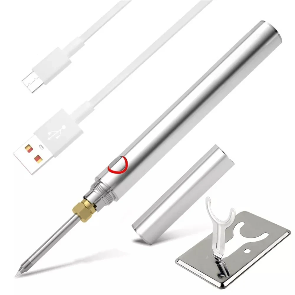 Cordless Soldering Iron Kit USB Soldering Iron Portable Electric Soldering Pen Iron Solder Kit Rechargeable with Cover and Stand
Cordless Soldering Iron Kit USB Soldering Iron Portable Electric Soldering Pen Iron Solder Kit Rechargeable with Cover and Stand
