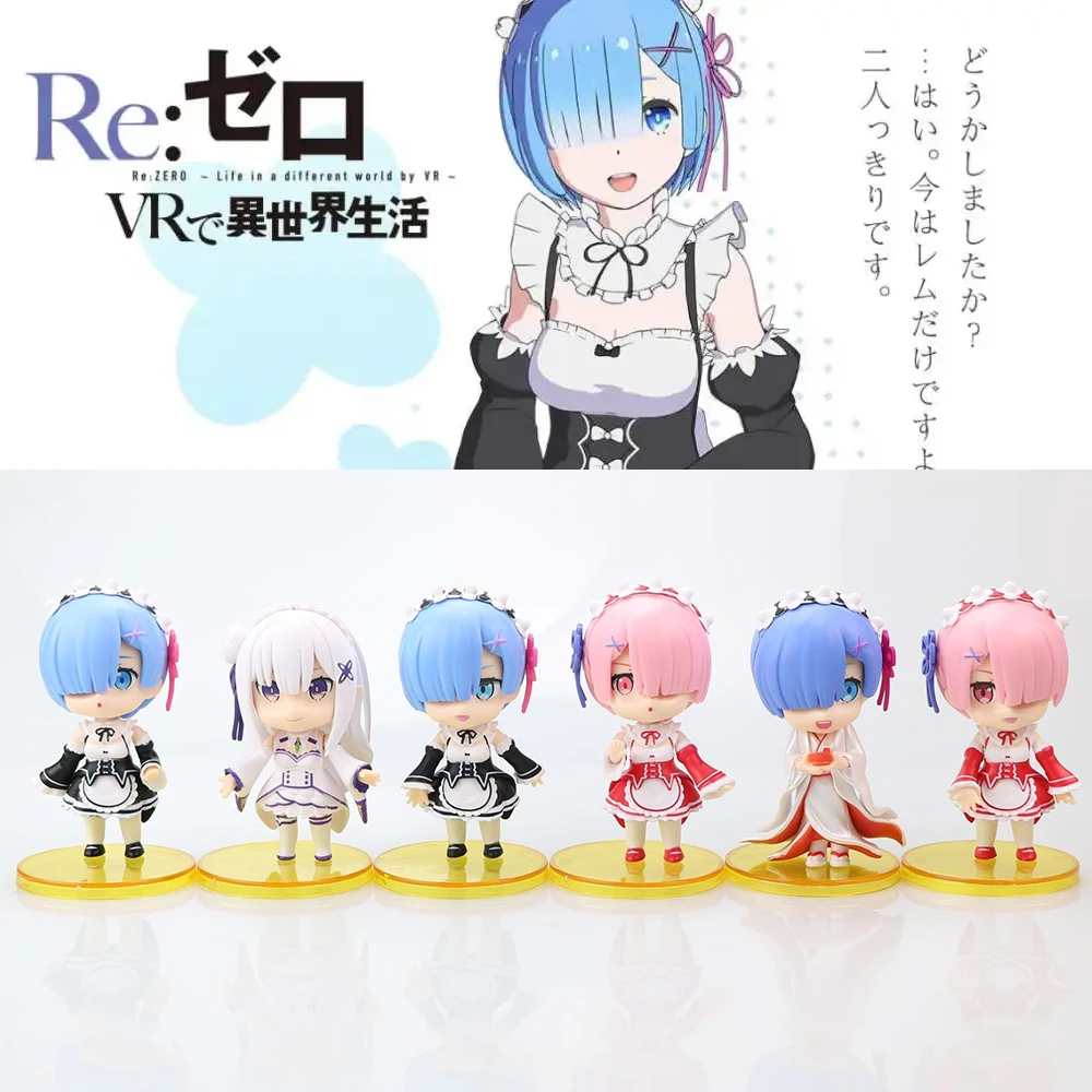 6Pcs/Set Anime Re:Life In A Different World From Zero Action Figure Cute Rem Ram PVC Model Toys Collection Keychain Jewelry Gift
6Pcs/Set Anime Re:Life In A Different World From Zero Action Figure Cute Rem Ram PVC Model Toys Collection Keychain Jewelry Gift