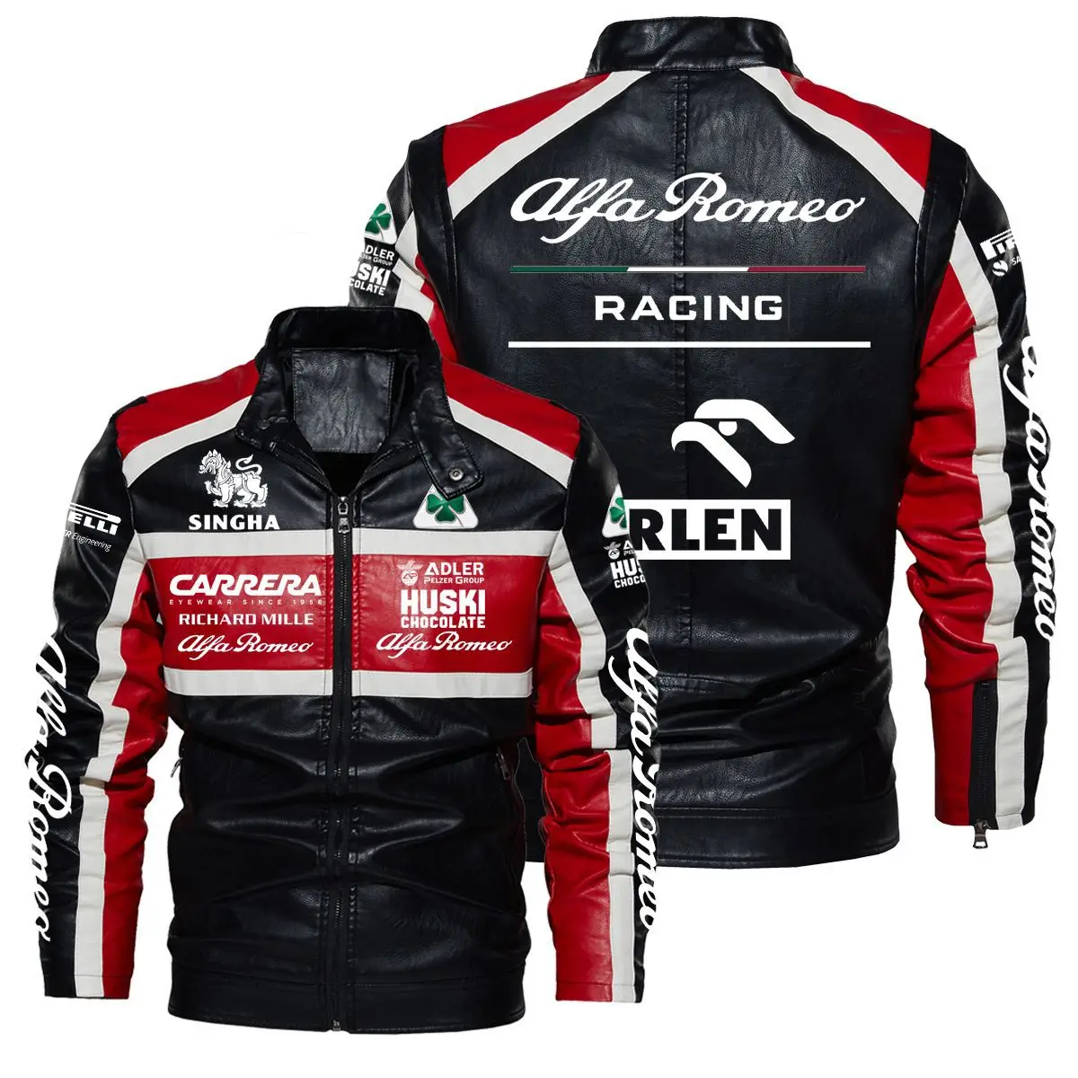 Men's Leather Jacket ALFA ROMEO Logo Casual Jacket Men's Fashion Motorcycle Jacket Jacket Men's Spring and Autumn Leather Jacket
Men's Leather Jacket ALFA ROMEO Logo Casual Jacket Men's Fashion Motorcycle Jacket Jacket Men's Spring and Autumn Leather Jacket