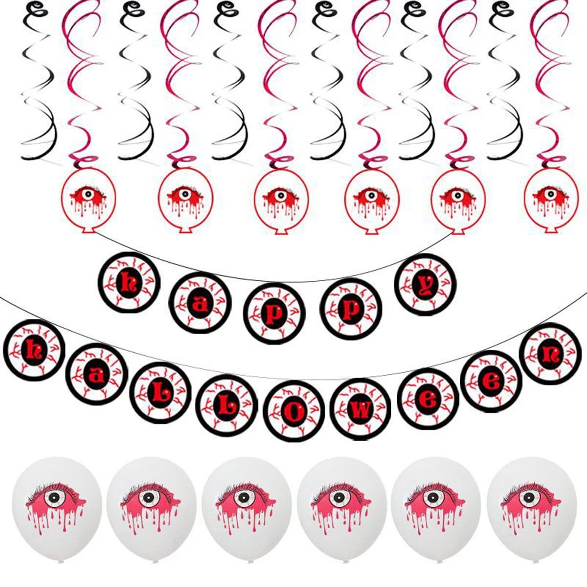 Halloween Party Decoration Kit Banner + 12inch Balloons + Spirals Party Supplies Photo Backdrop
Halloween Party Decoration Kit Banner + 12inch Balloons + Spirals Party Supplies Photo Backdrop