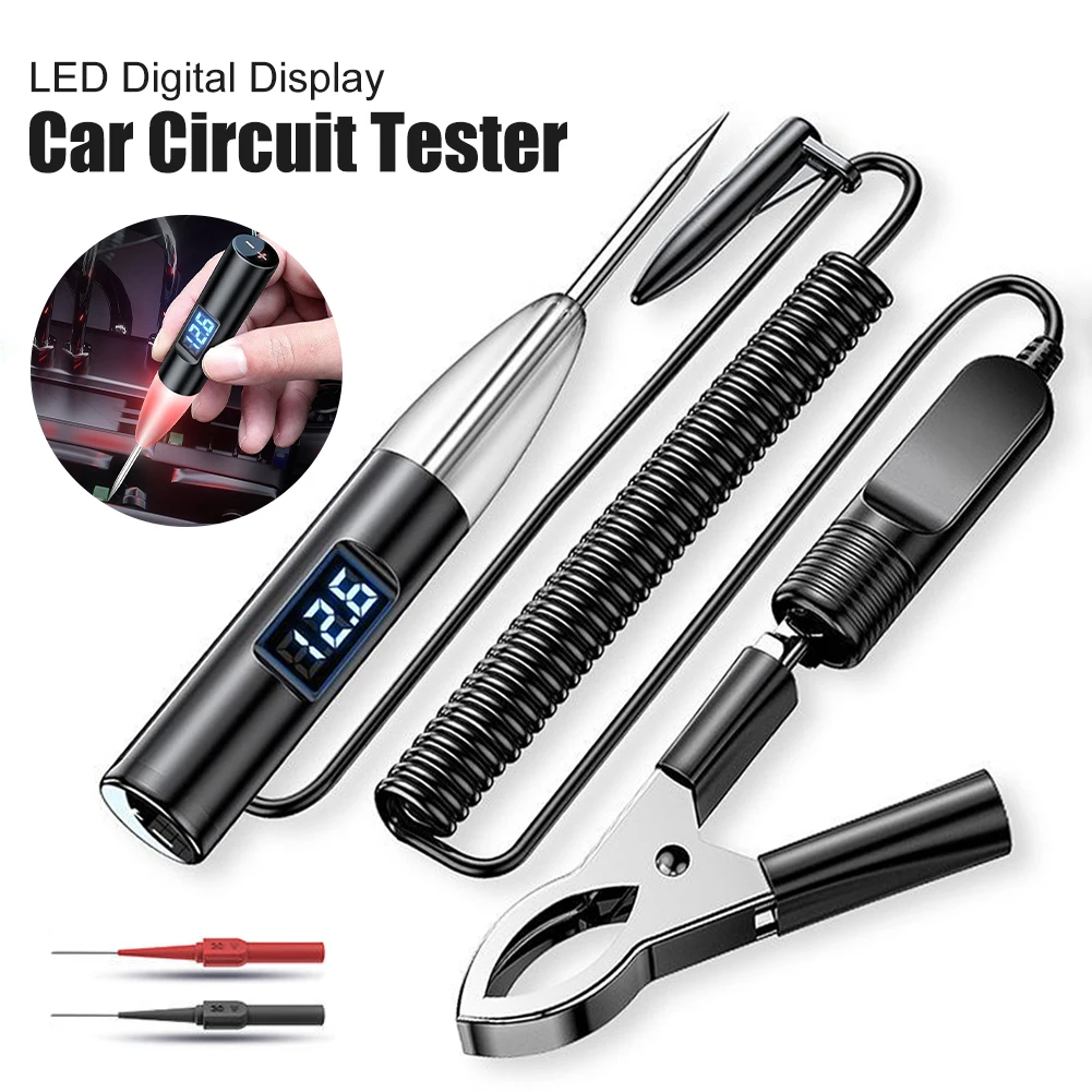Auto Truck Voltage Detector Electrical Circuit Tester Pen LED Digital Display Power Probe Car Repair Automobile Diagnostic Tools
Auto Truck Voltage Detector Electrical Circuit Tester Pen LED Digital Display Power Probe Car Repair Automobile Diagnostic Tools