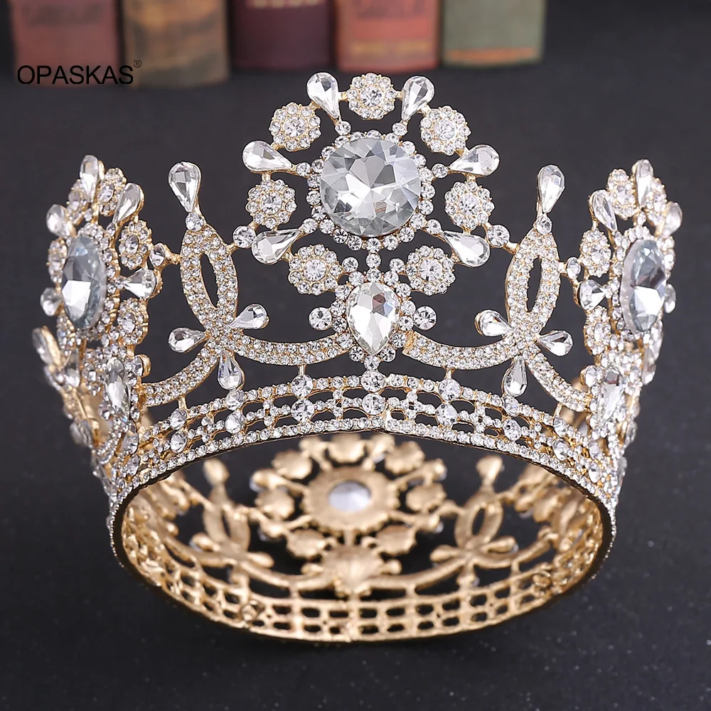 Wedding Tiaras Crowns For Women Fahsion Crystal Rhinestone Bridal Hair Accessories Luxury Full Round Diadem Prom Hair Jewelry
Wedding Tiaras Crowns For Women Fahsion Crystal Rhinestone Bridal Hair Accessories Luxury Full Round Diadem Prom Hair Jewelry