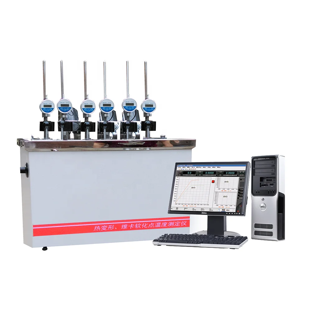 Computer Control Automatic Vicat Apparatus Plastic Vicat Soften Point Temperature Vicat Tester MXRW-300CT-6
Computer Control Automatic Vicat Apparatus Plastic Vicat Soften Point Temperature Vicat Tester MXRW-300CT-6