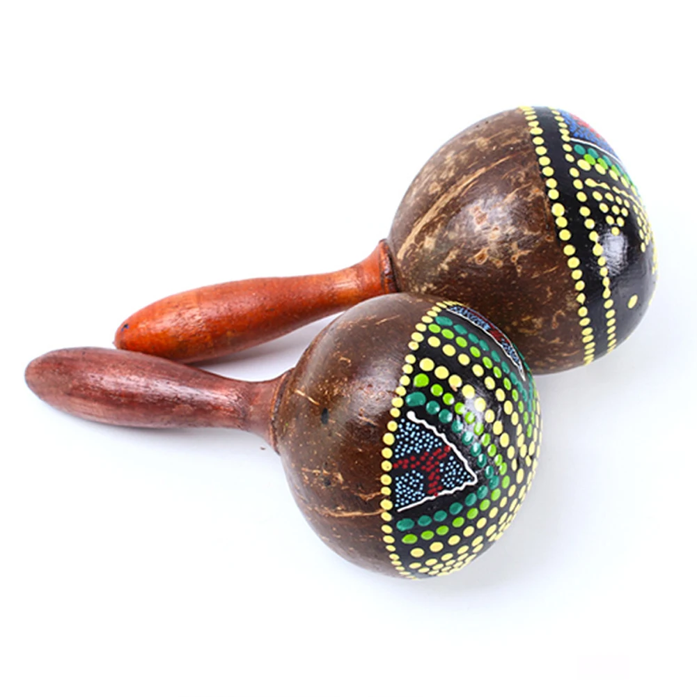 1 Pair Wooden Maracas Coconut Shell Hand Shakers Sand Hammer Percussion Musical Instrument Toy For Boys Girls Children
1 Pair Wooden Maracas Coconut Shell Hand Shakers Sand Hammer Percussion Musical Instrument Toy For Boys Girls Children