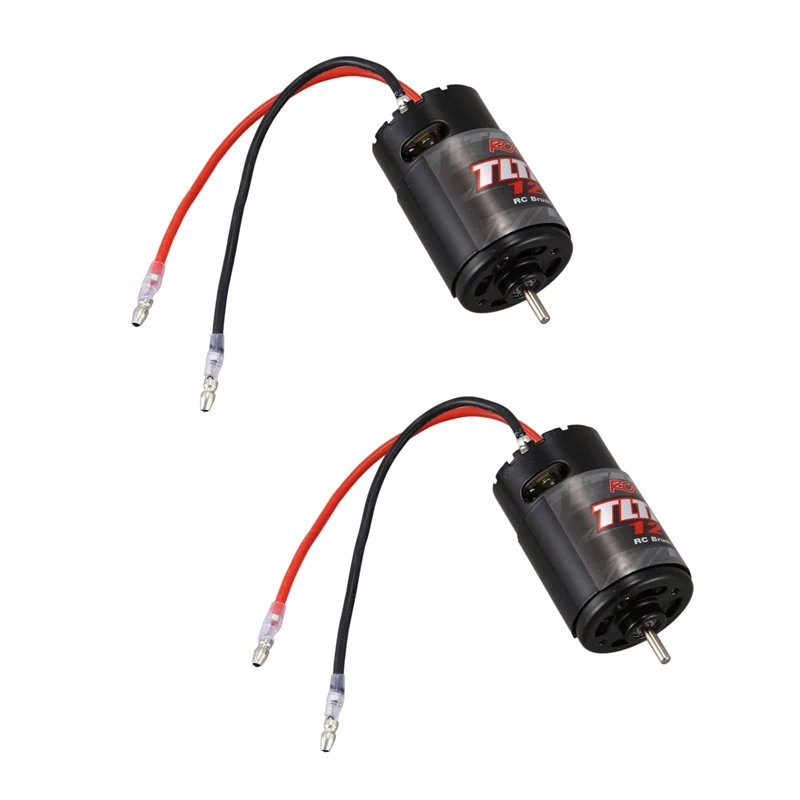 2X 550 Brushed Motor 12T For 1: 10 RC Crawler Axial SCX10 AXI03007 90046 Traxxas TRX4 TRX6 Redcat Wltoys Kyosho
2X 550 Brushed Motor 12T For 1: 10 RC Crawler Axial SCX10 AXI03007 90046 Traxxas TRX4 TRX6 Redcat Wltoys Kyosho