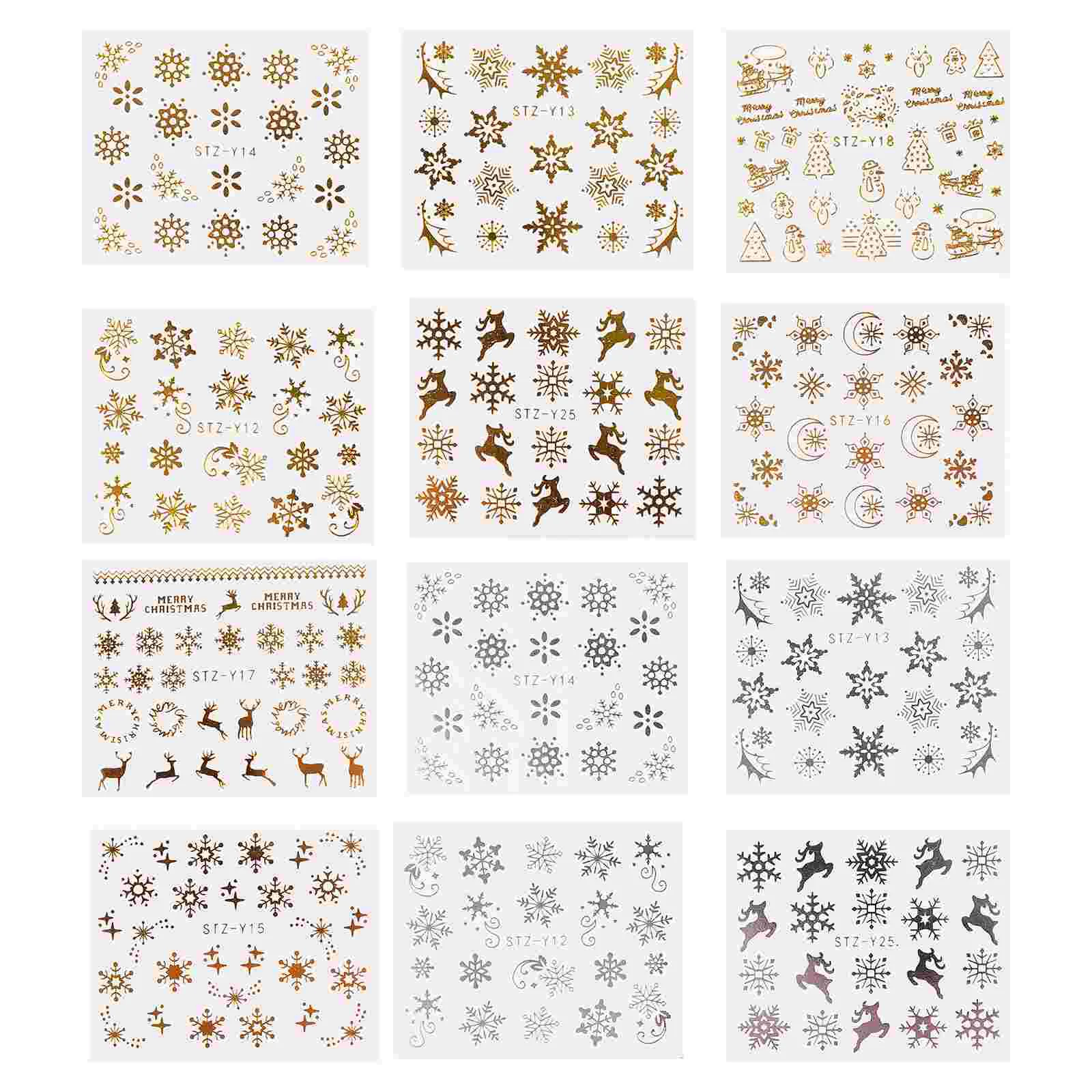 Christmas Nail Manicure Decals Stickerholiday Festival Diy 3D Decorations Stickers
Christmas Nail Manicure Decals Stickerholiday Festival Diy 3D Decorations Stickers