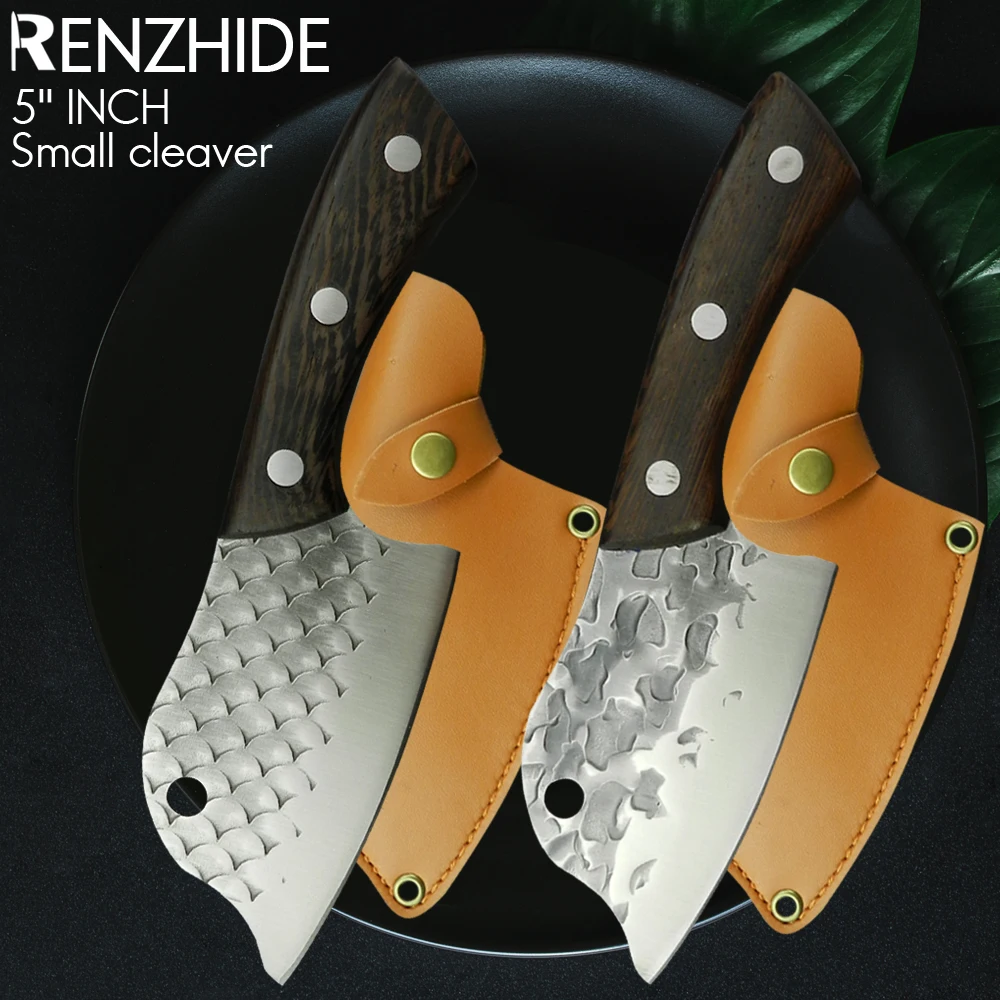 RZD 5'' INCH Cleaver Handmade Forged Steel Knife Chopping Hiking Camping Knife Cover Butcher Meat Fish Splitting Slicing Tool
RZD 5'' INCH Cleaver Handmade Forged Steel Knife Chopping Hiking Camping Knife Cover Butcher Meat Fish Splitting Slicing Tool