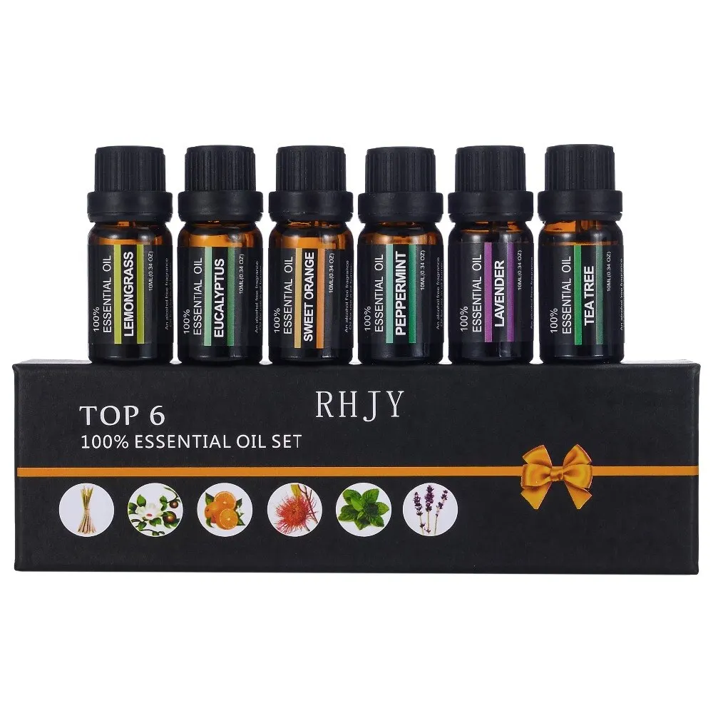 6Pcs/set 100% Pure Natural Aromatherapy Oils Kit 10ml For Humidifier Diffuser Aromatherapy Water-soluble
6Pcs/set 100% Pure Natural Aromatherapy Oils Kit 10ml For Humidifier Diffuser Aromatherapy Water-soluble