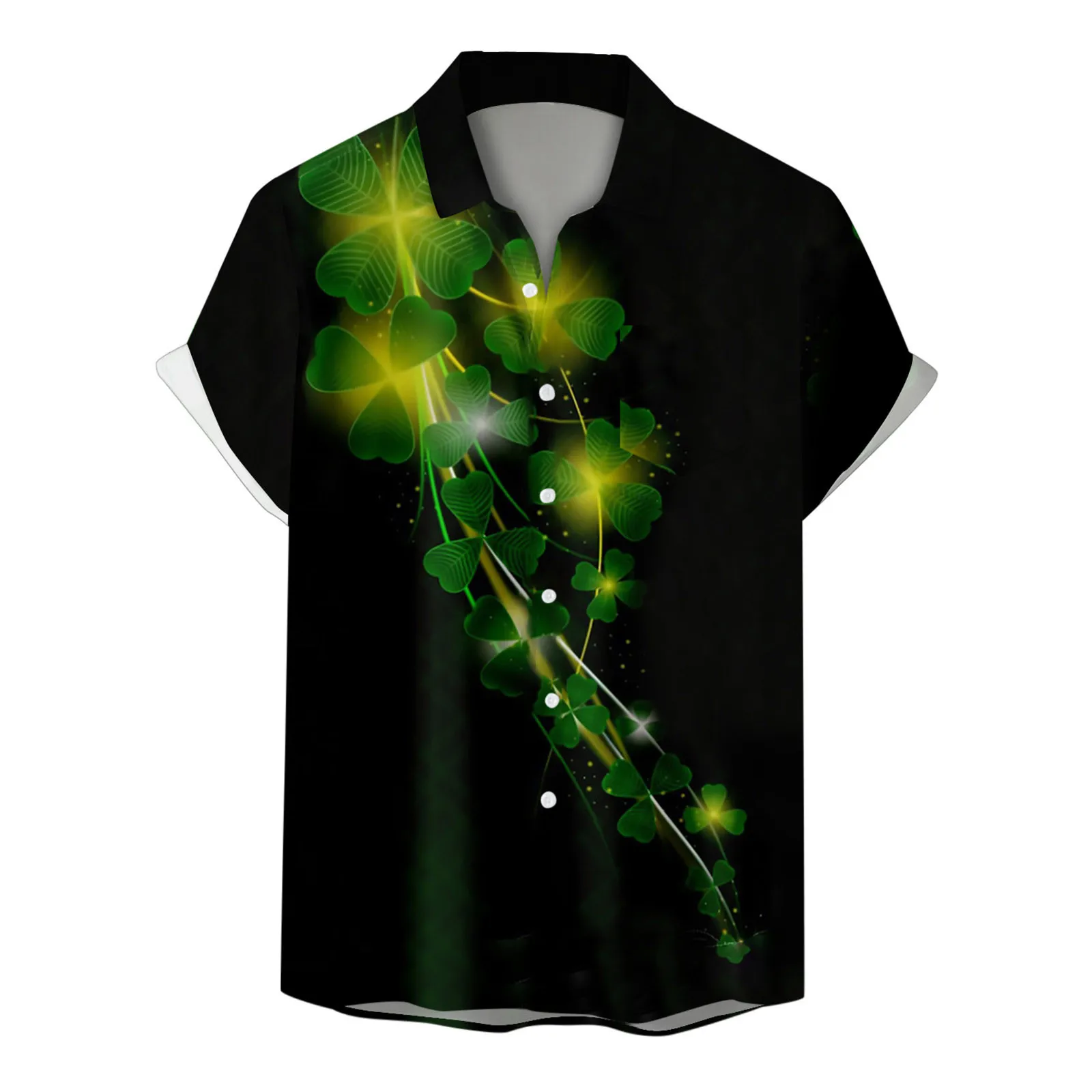 Mens Fashion St Patricks Day 3D Digital Printed Pocket Lapels Single Breasted Short Sleeved Shirt Pullovers Button Blouses
Mens Fashion St Patricks Day 3D Digital Printed Pocket Lapels Single Breasted Short Sleeved Shirt Pullovers Button Blouses