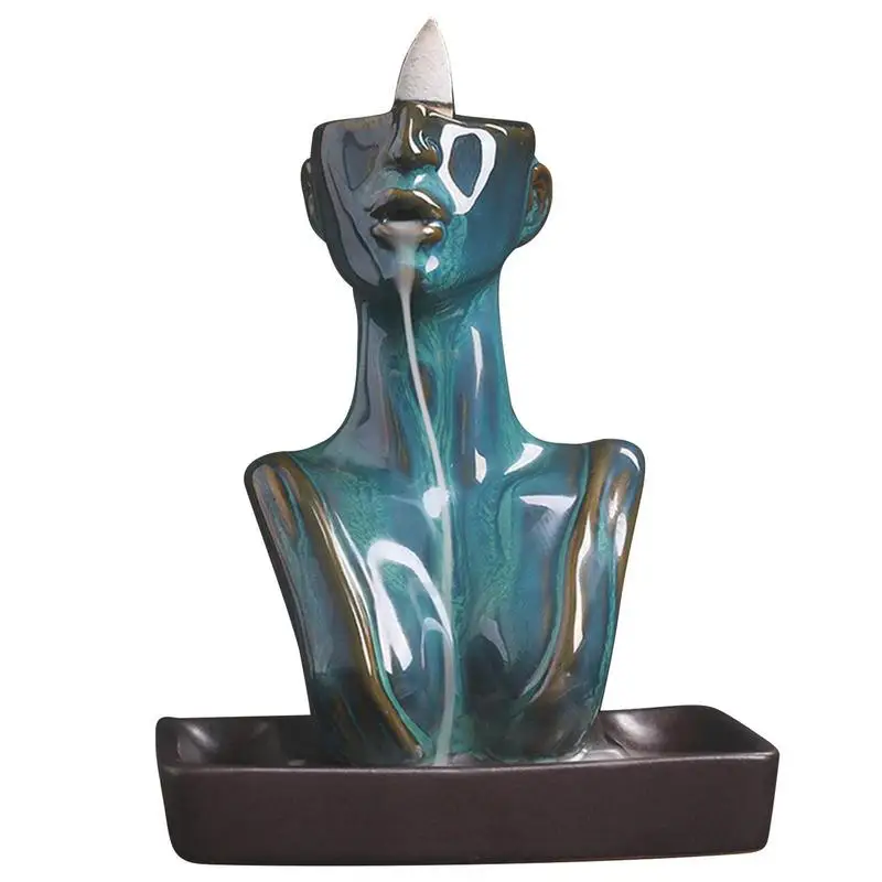 Backflow Incense Burner Ceramic Beauty Statue Backflow Incense Holder Waterfall Aromatherapy Zen Home Decor For Living Room
Backflow Incense Burner Ceramic Beauty Statue Backflow Incense Holder Waterfall Aromatherapy Zen Home Decor For Living Room
