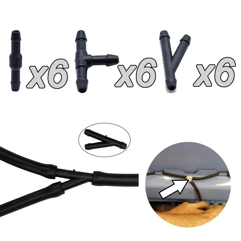 18pcs Splitter Fittings Washer Hose Connector Water Tube Windshield Practical Kit Durable Hot ,Portable Aktisch
18pcs Splitter Fittings Washer Hose Connector Water Tube Windshield Practical Kit Durable Hot ,Portable Aktisch