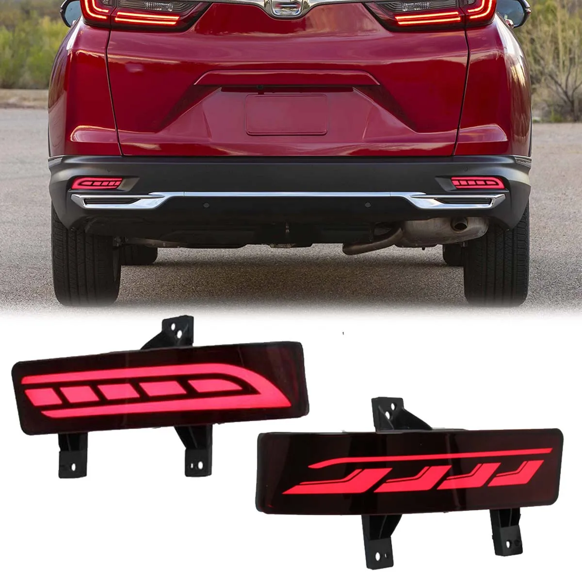 2PCS Rear Bumper Reflector Light For Honda For CRV CR-V 2020 with 3 Function DRIVING+TUNNING+BRAKING Dedicated interface
2PCS Rear Bumper Reflector Light For Honda For CRV CR-V 2020 with 3 Function DRIVING+TUNNING+BRAKING Dedicated interface