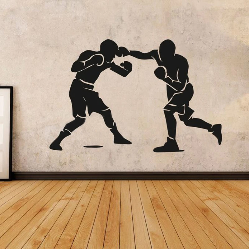 Boxing Silhouette Sport Fight Men Vinyl Decal Wall Sticker For Boys Room Decoration Poster Removable Art Mural
Boxing Silhouette Sport Fight Men Vinyl Decal Wall Sticker For Boys Room Decoration Poster Removable Art Mural