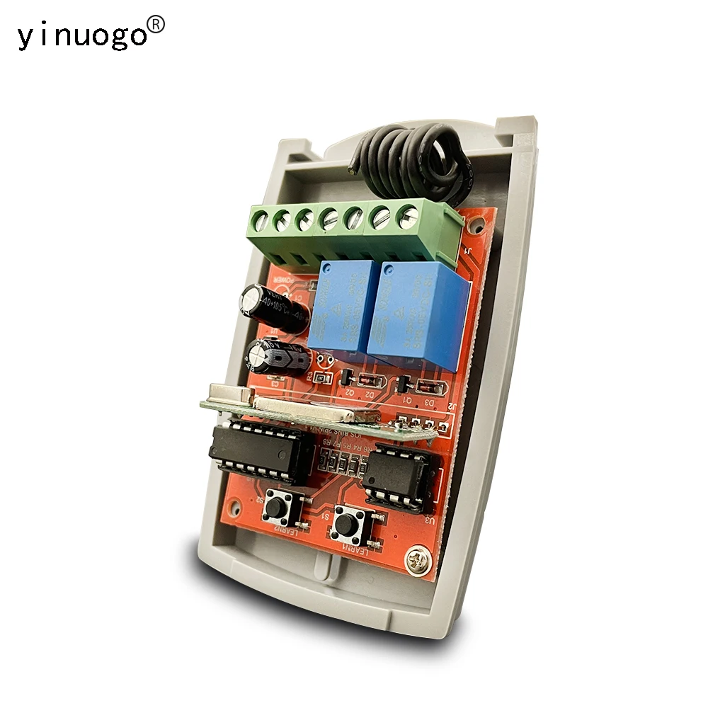 Garage Door Remote Control Receiver 433MHz Universal 12V-24V Electric Gate Control Receiver Wireless Transmitter Garage Opener
Garage Door Remote Control Receiver 433MHz Universal 12V-24V Electric Gate Control Receiver Wireless Transmitter Garage Opener