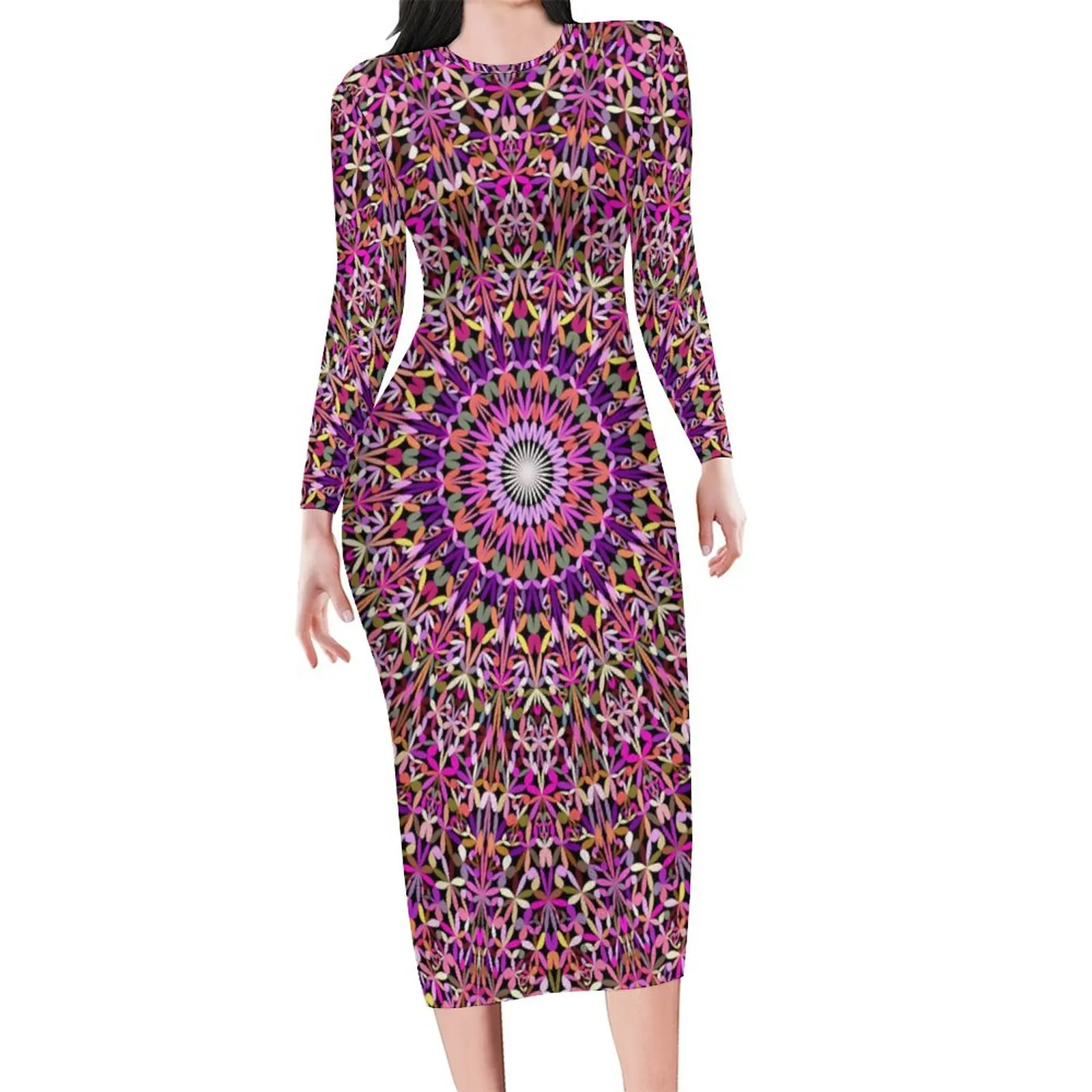 Colorful Mandala Dress Female Abstract Floral Print Aesthetic Bodycon Dress Autumn Long Sleeve Dresses Graphic Oversized Clothes
Colorful Mandala Dress Female Abstract Floral Print Aesthetic Bodycon Dress Autumn Long Sleeve Dresses Graphic Oversized Clothes