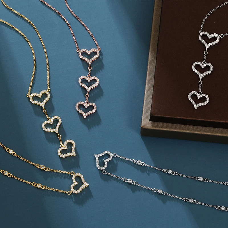 Love Heart Necklaces Pendant 925 Sterling Silver Sweet Fashion Jewelry Valentine's Day Gift For Girlfriend
Love Heart Necklaces Pendant 925 Sterling Silver Sweet Fashion Jewelry Valentine's Day Gift For Girlfriend