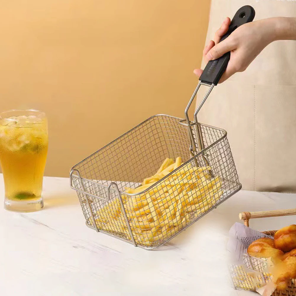 Mini French Fries Basket Portable Stainless Steel Chips Frying Basket Strainer Fryer Kitchen Cooking SChef SBasket Colander Tool
Mini French Fries Basket Portable Stainless Steel Chips Frying Basket Strainer Fryer Kitchen Cooking SChef SBasket Colander Tool
