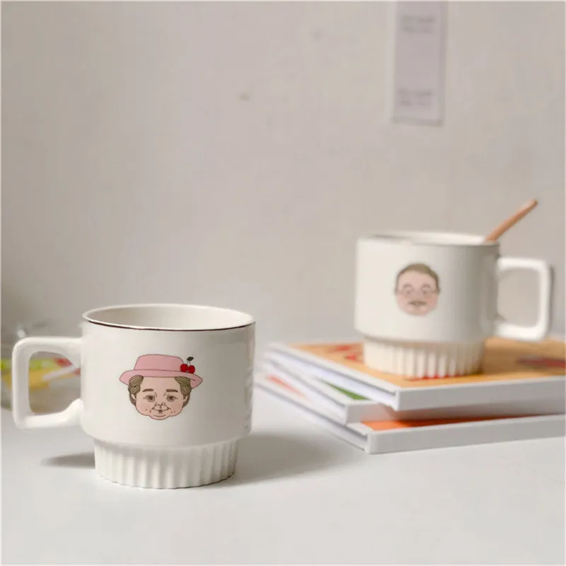 Creative Couple Ceramic Coffee Mug Printed Grandpa/Grandma Milk Tea Cup Home Office Breakfast Drinkware Valentine's Day Gifts
Creative Couple Ceramic Coffee Mug Printed Grandpa/Grandma Milk Tea Cup Home Office Breakfast Drinkware Valentine's Day Gifts