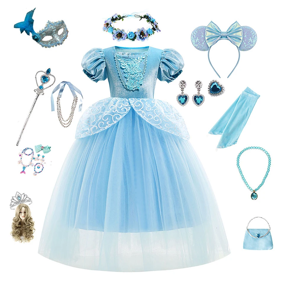 Fancy Cinderella Ball Gown for Girls Velvet Boice Embrodery Toddler Princess Party Frock Kids Halloween Cosplay Fairy Tale Dress
Fancy Cinderella Ball Gown for Girls Velvet Boice Embrodery Toddler Princess Party Frock Kids Halloween Cosplay Fairy Tale Dress
