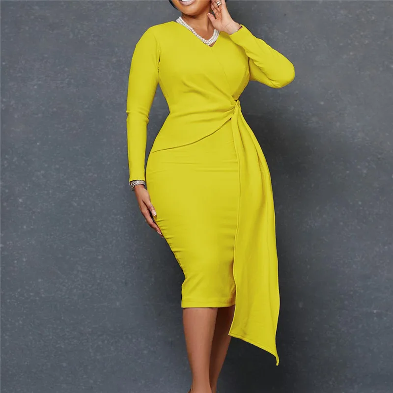 Znaiml 2022 Ribbon Long Sleeve Knee-length Midi Dress Women Elegant Office Lady Pencil Dress Sexy Birthday Party Bodycon Robe
Znaiml 2022 Ribbon Long Sleeve Knee-length Midi Dress Women Elegant Office Lady Pencil Dress Sexy Birthday Party Bodycon Robe