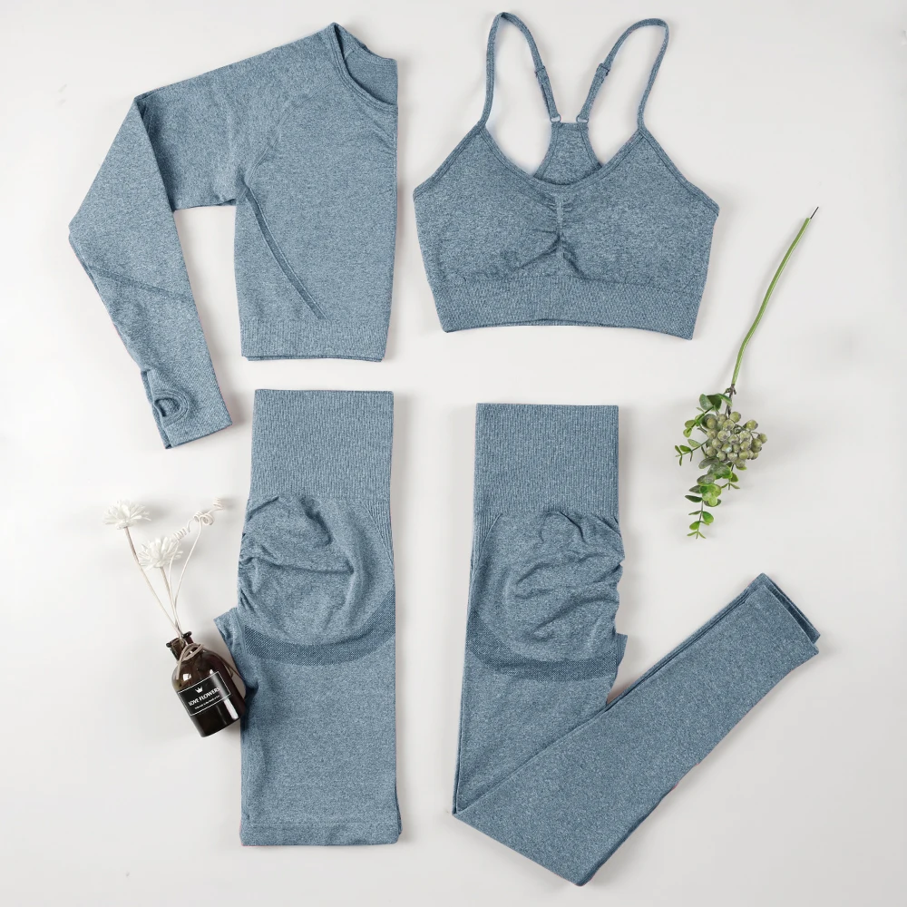 NORMOV Yoga Sets 2/3/4 Pieces Sports Seamless Fitness Suits Gym Sexy Sets 2021 Long Short Women Set Workout Sportswear
NORMOV Yoga Sets 2/3/4 Pieces Sports Seamless Fitness Suits Gym Sexy Sets 2021 Long Short Women Set Workout Sportswear