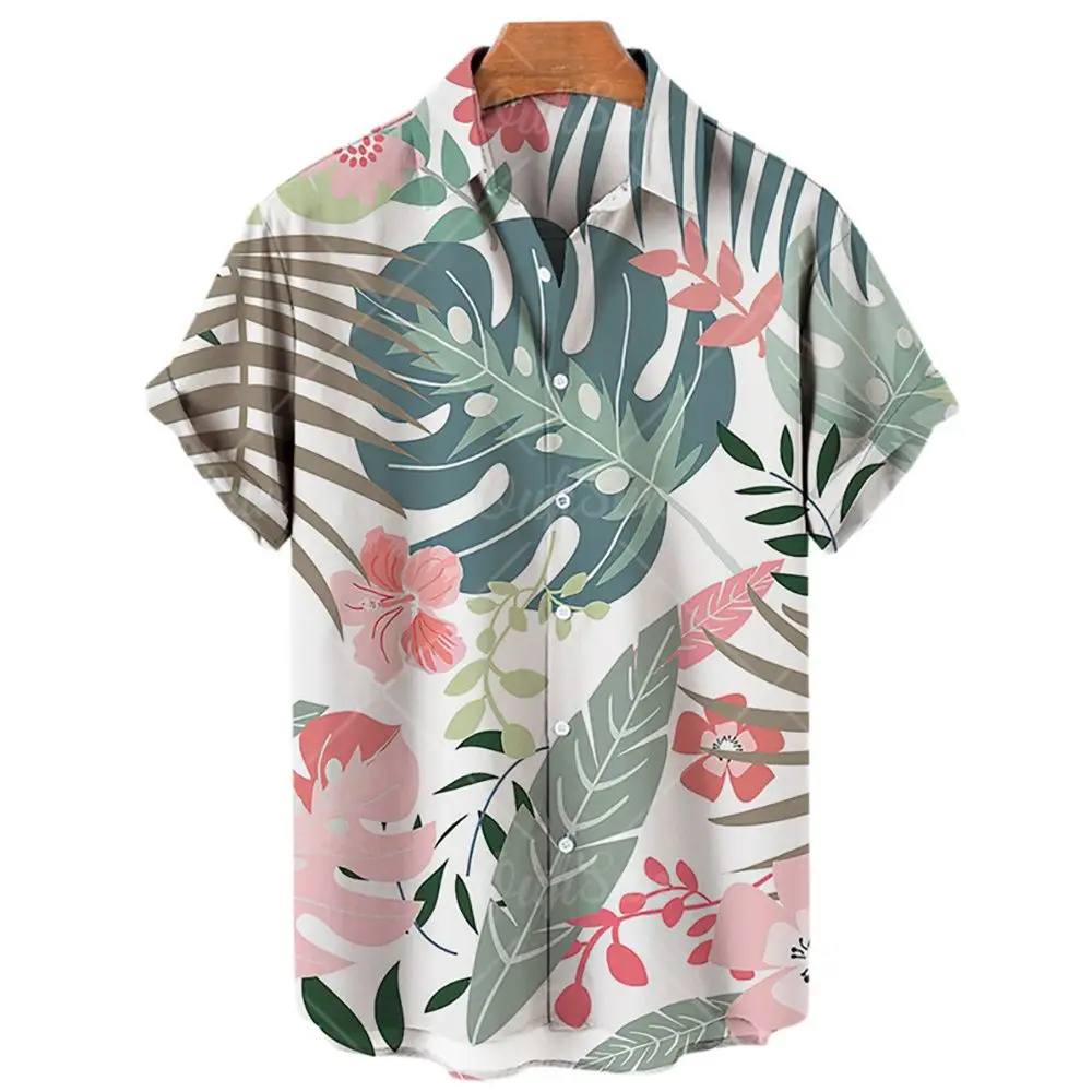 

Гавайская рубашка для мужчин, Повседневная Блузка на одной пуговице с 3d принтом и короткими рукавами, Пляжная блузка, рубашка, новинка 2022