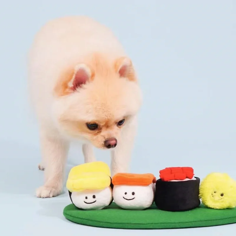 Ins Popularity Plush Sushi Looking For Food Squeaky Pet Dog Toy Puppy Chew Interactive Training Large Dog Cleaning Teeth Pet Toy
Ins Popularity Plush Sushi Looking For Food Squeaky Pet Dog Toy Puppy Chew Interactive Training Large Dog Cleaning Teeth Pet Toy