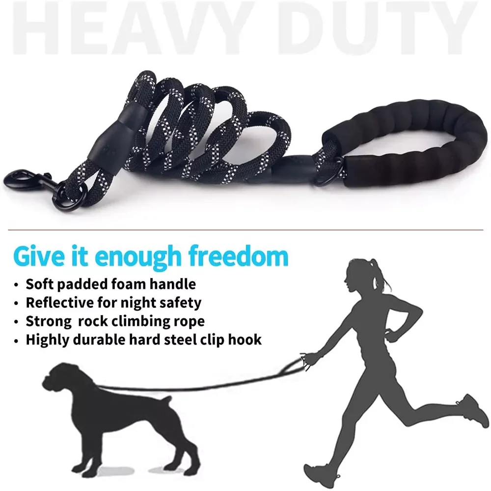 Dog accessories Durable Large Dog Leash Training Running Rope Handle Medium Big Dog Collar Leashes Strong Lead Rope
Dog accessories Durable Large Dog Leash Training Running Rope Handle Medium Big Dog Collar Leashes Strong Lead Rope
