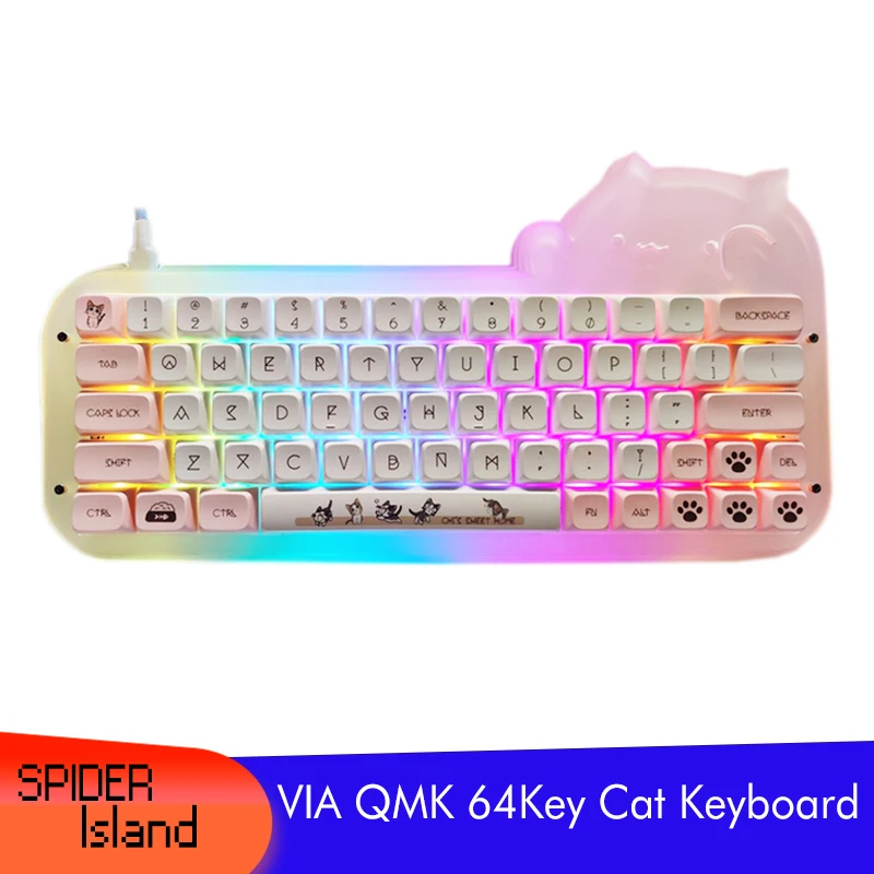 Клавиатура с 64 программируемыми клавишами, механическая клавиатура с RGB подсветкой, прозрачная, полноразмерная, для макросъемки szie, можно м...
Клавиатура с 64 программируемыми клавишами, механическая клавиатура с RGB подсветкой, прозрачная, полноразмерная, для макросъемки szie, можно м...