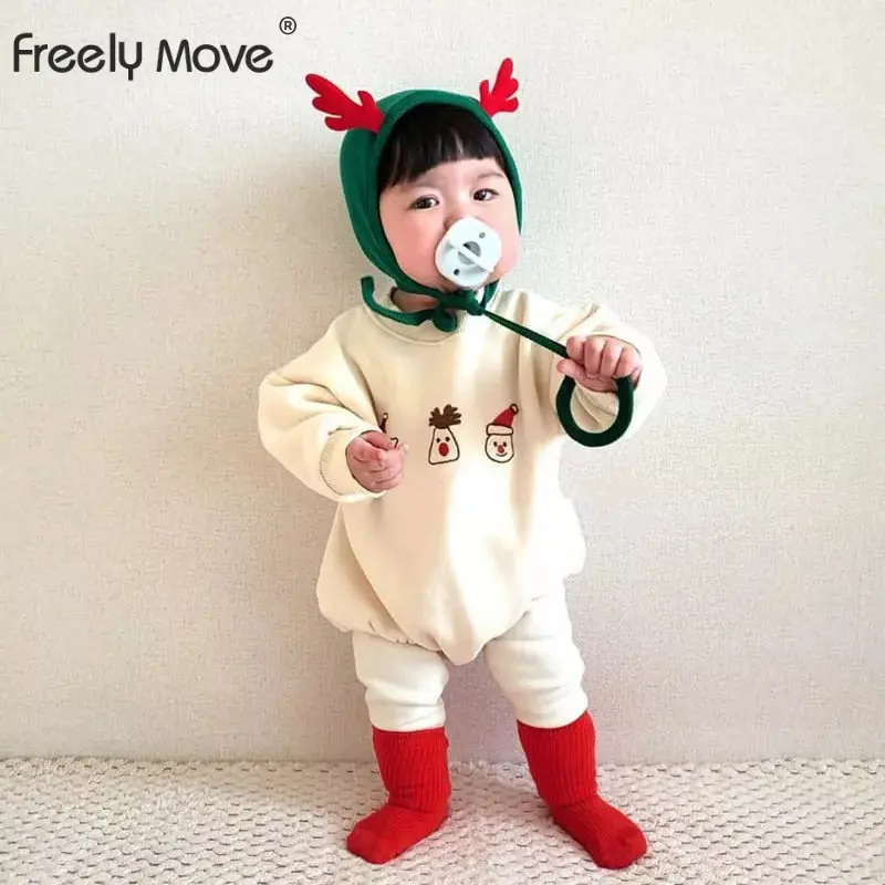 Freely Move 2022 Winter Newborn Baby Warm Bodysuit Infant Christmas Warm Clothes Cartoon Jumpsuit Long Sleeve Toddler Clothing
Freely Move 2022 Winter Newborn Baby Warm Bodysuit Infant Christmas Warm Clothes Cartoon Jumpsuit Long Sleeve Toddler Clothing