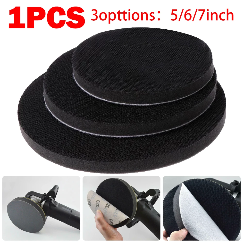 1pc 5/6/7inch Soft Sponge Interface Sanding Pads Hook And Loop Sanding Discs For Uneven Surface Polishing Power Tool Accessories
1pc 5/6/7inch Soft Sponge Interface Sanding Pads Hook And Loop Sanding Discs For Uneven Surface Polishing Power Tool Accessories