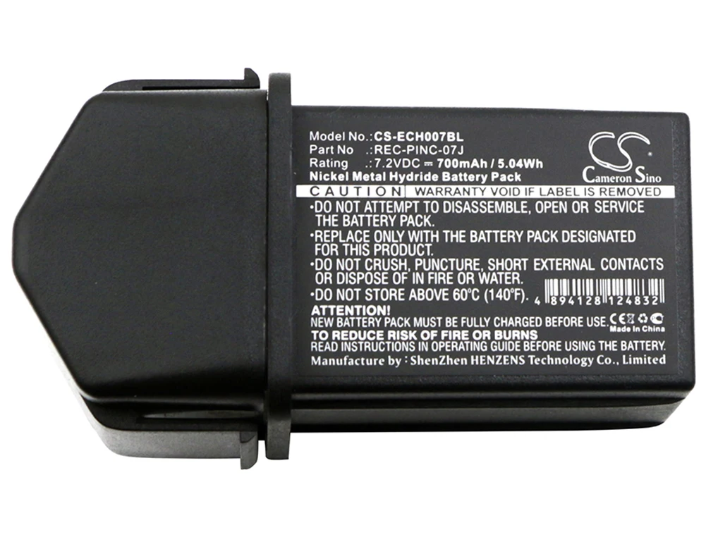 Cameron Sino 700mA Battery for ELCA CONTROL-07,CONTROL-07MH-A,CONTROL-07MH-D,GENIO-M,GENIO-P,TECHNO-M PINC 07MH,REC-PINC-07J
Cameron Sino 700mA Battery for ELCA CONTROL-07,CONTROL-07MH-A,CONTROL-07MH-D,GENIO-M,GENIO-P,TECHNO-M PINC 07MH,REC-PINC-07J