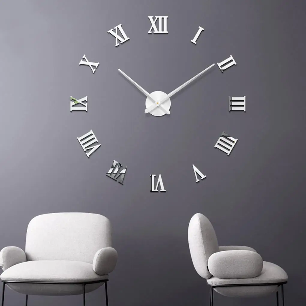 New large Roman mirror clock living room fashion modern self-adhesive DIY wall clock sticker home decoration acrylic clock
New large Roman mirror clock living room fashion modern self-adhesive DIY wall clock sticker home decoration acrylic clock