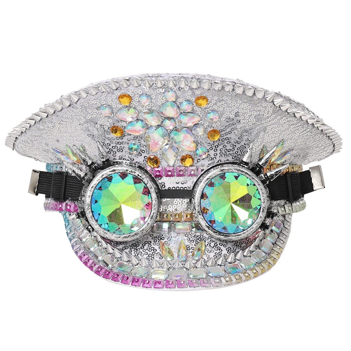 Captain Hat Women Sequins Steampunk Hat Military Style Punk Cortical Sergeant Cap Rave Festival Costume Party Cosplay
Captain Hat Women Sequins Steampunk Hat Military Style Punk Cortical Sergeant Cap Rave Festival Costume Party Cosplay