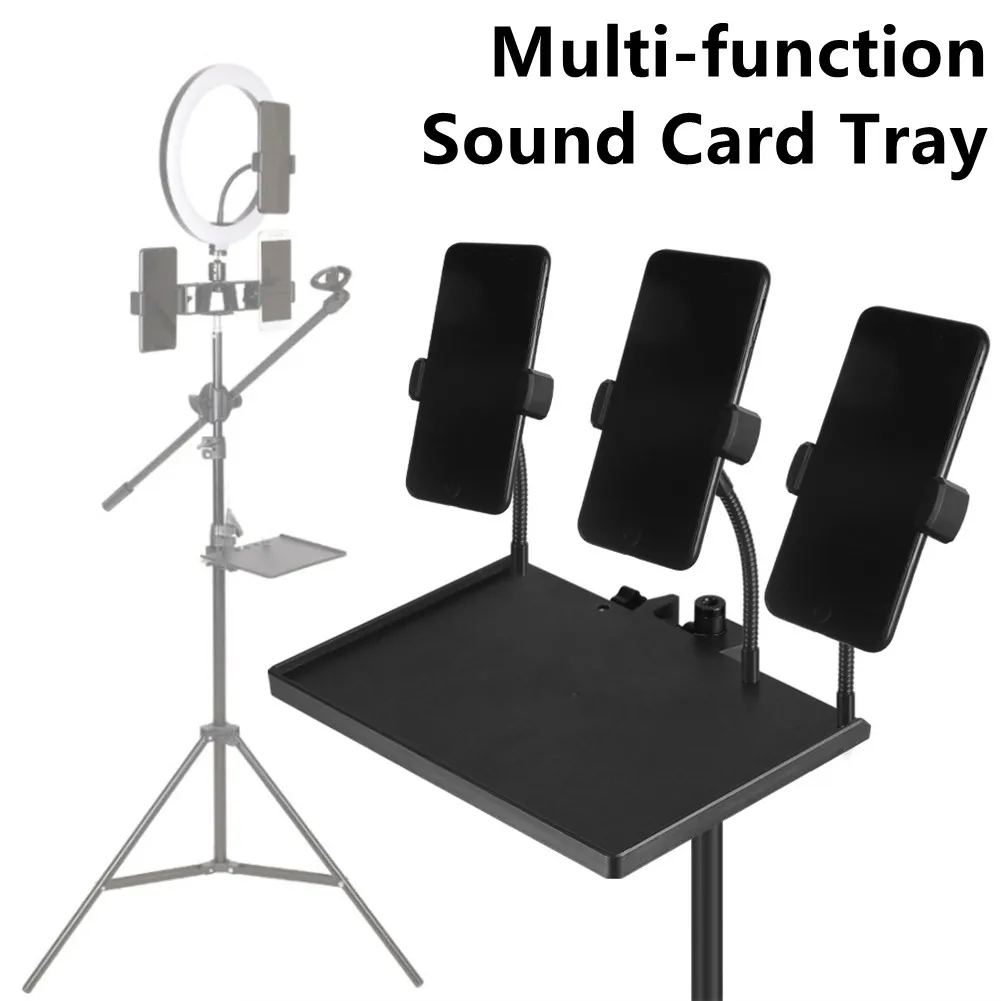 Microphone Stand Soundcard Tray Bracket Guitar Performance Live Phone Holder Clip Adjustable Sound Card Tray Bracket Accessories
Microphone Stand Soundcard Tray Bracket Guitar Performance Live Phone Holder Clip Adjustable Sound Card Tray Bracket Accessories