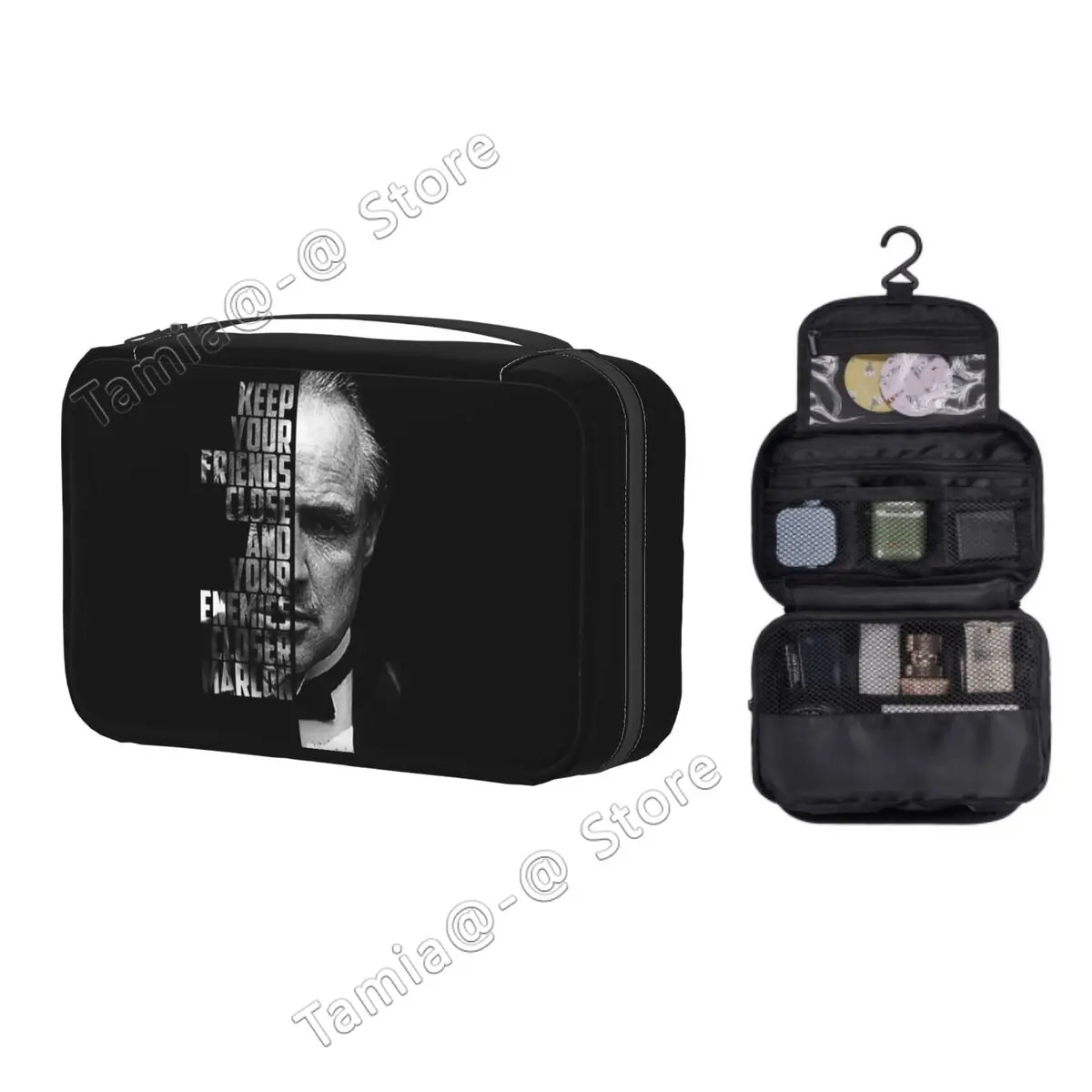 Hanging Travel Marlon Brando The Godfather Movie Toiletry Bag Portable Makeup Cosmetic Organizer for Women Storage Dopp Kit Box
Hanging Travel Marlon Brando The Godfather Movie Toiletry Bag Portable Makeup Cosmetic Organizer for Women Storage Dopp Kit Box