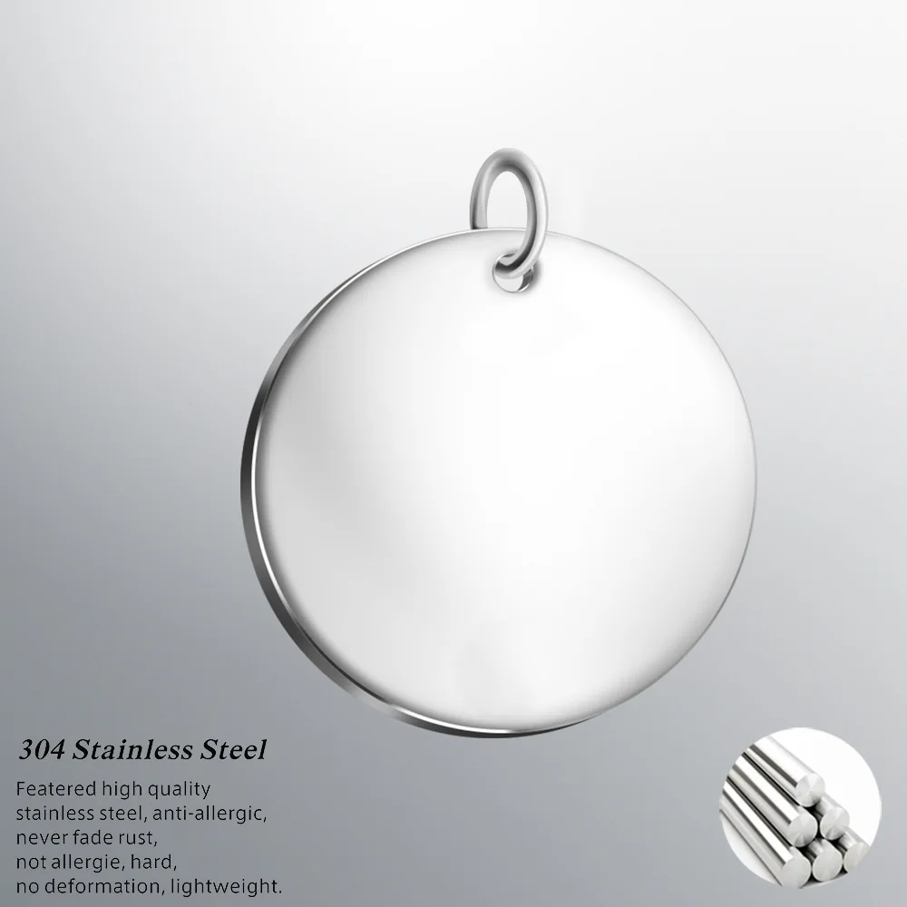 Wholesale Custom Engraving Stainless Steel Round Disc Coin Charms For Jewelry Making keychain making supplies
Wholesale Custom Engraving Stainless Steel Round Disc Coin Charms For Jewelry Making keychain making supplies