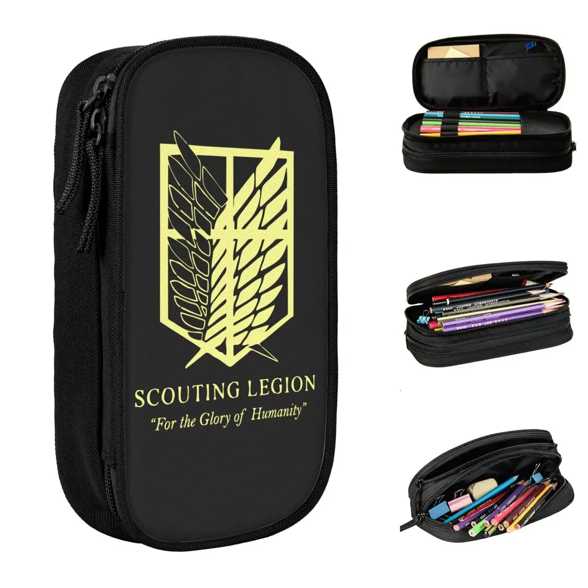 Attack On Titan Pencil Case Creative Anime Shingeki Manga Pen Holder Bag Girl Boy Large Storage Students School Gift Pencilcases
Attack On Titan Pencil Case Creative Anime Shingeki Manga Pen Holder Bag Girl Boy Large Storage Students School Gift Pencilcases