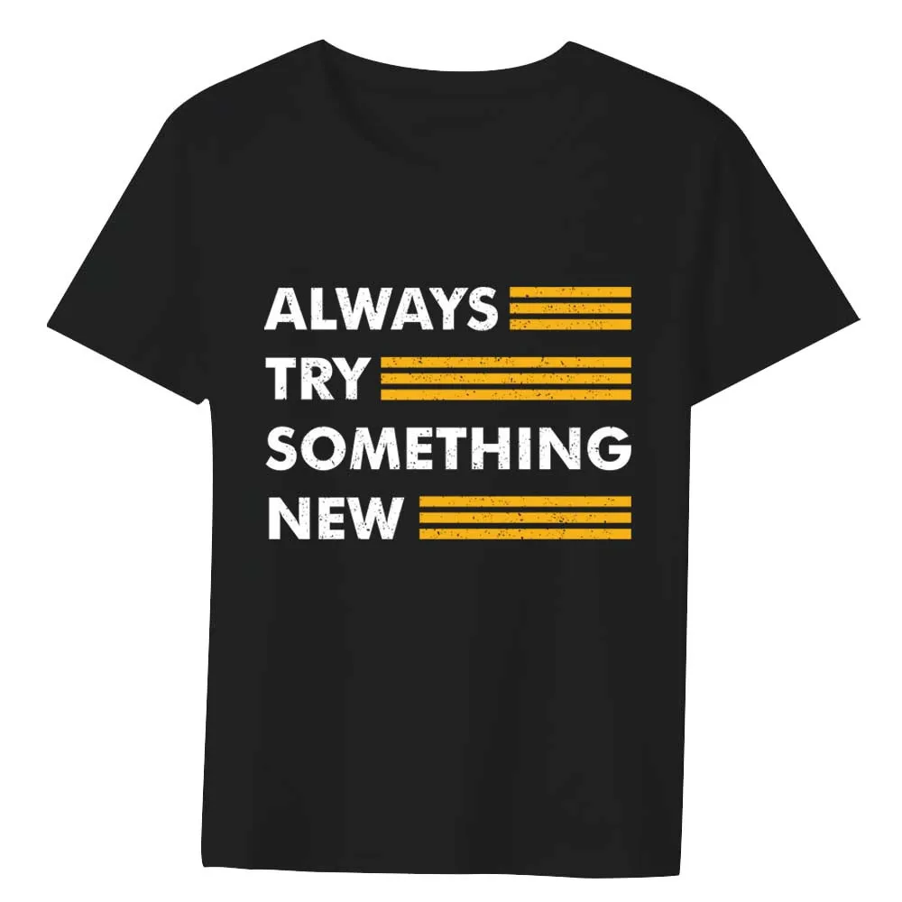 CLOOCL Fashion Cotton T-shirts Always Try Something New Graphic T Shirts Black Hip Hop Tees Harajuku Pullovers Tops Dropshipping
CLOOCL Fashion Cotton T-shirts Always Try Something New Graphic T Shirts Black Hip Hop Tees Harajuku Pullovers Tops Dropshipping