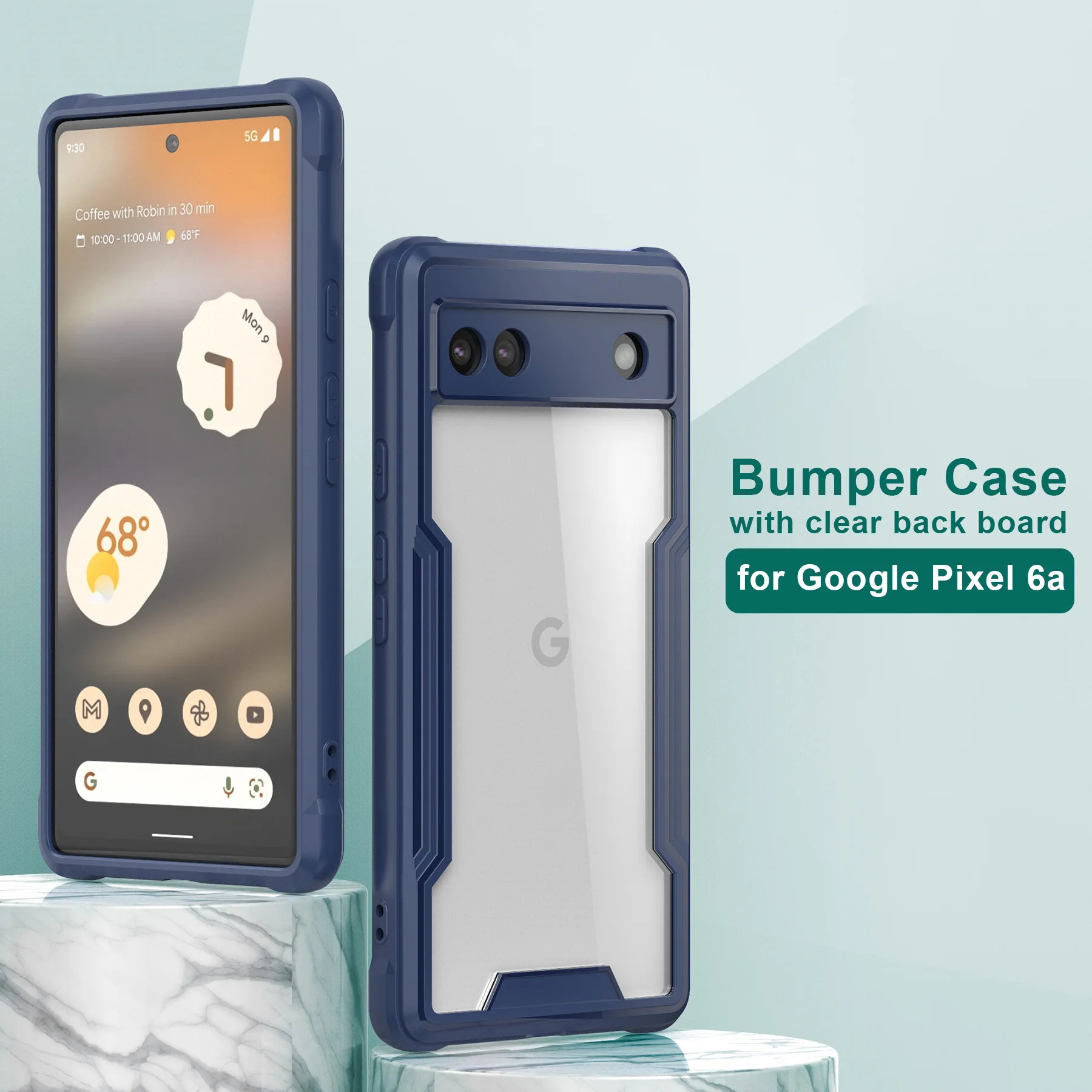 Clear Case for Google Pixel 6a Bumper Back Board TPU Silicone Frame Camera Protection Shockproof Slim Thin Anti-Scratch Cover
Clear Case for Google Pixel 6a Bumper Back Board TPU Silicone Frame Camera Protection Shockproof Slim Thin Anti-Scratch Cover