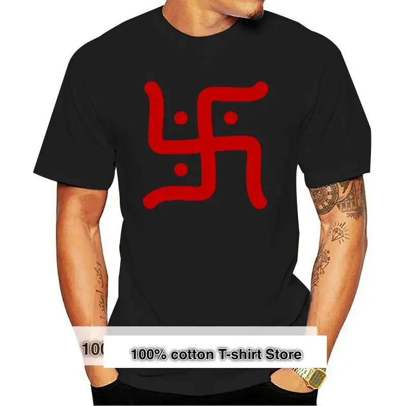 

Hindu swastika Fitted /Poly by Next Level t shirt create tee shirt Round Collar Costume Fitness New style Pattern shirt