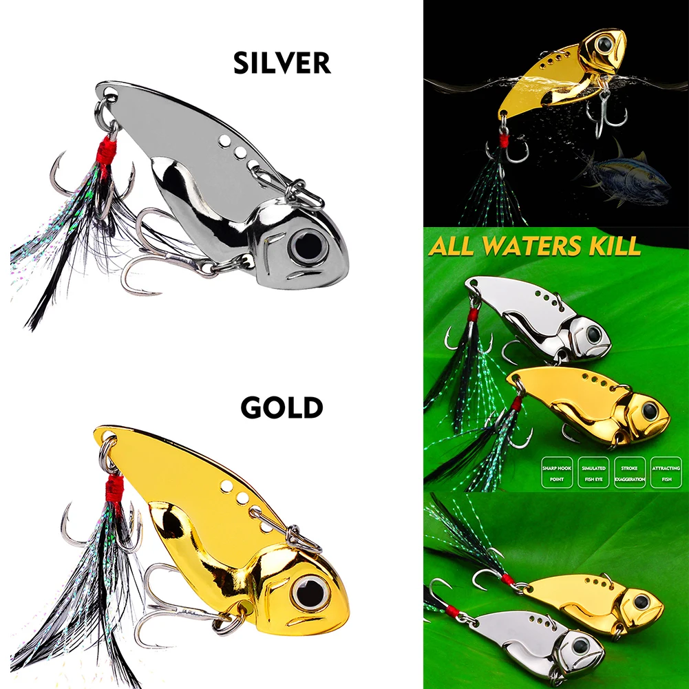 1PC 3.7cm/ 4.5cm Metal Fishing Lures Spinner Sequins Bait Hard Baits Sharp Treble Hook Fishing Tackle Gear Accessories Pesca
1PC 3.7cm/ 4.5cm Metal Fishing Lures Spinner Sequins Bait Hard Baits Sharp Treble Hook Fishing Tackle Gear Accessories Pesca