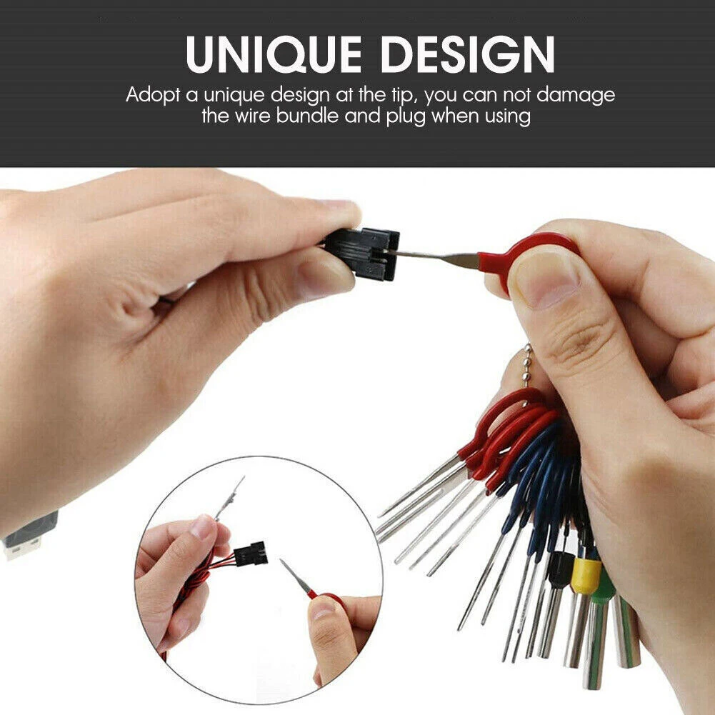 76pcs Terminal Removal Extraction Tool Pin Extractor Electrical Wire Connector Kits Portable Safety Protection Stainless Steel
76pcs Terminal Removal Extraction Tool Pin Extractor Electrical Wire Connector Kits Portable Safety Protection Stainless Steel
