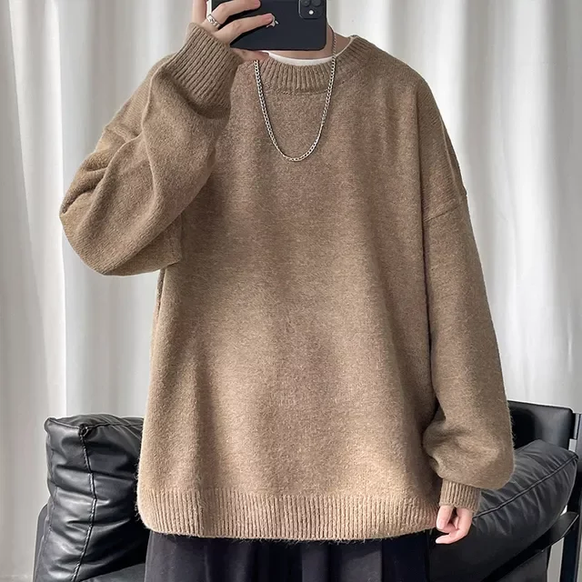 NEW IN Men Solid Colorful Harajuku Sweaters 2022 Mens Korean Japanese Streetwear Pullovers Man Vintage Y2k Fashion Sweater 5XL
NEW IN Men Solid Colorful Harajuku Sweaters 2022 Mens Korean Japanese Streetwear Pullovers Man Vintage Y2k Fashion Sweater 5XL