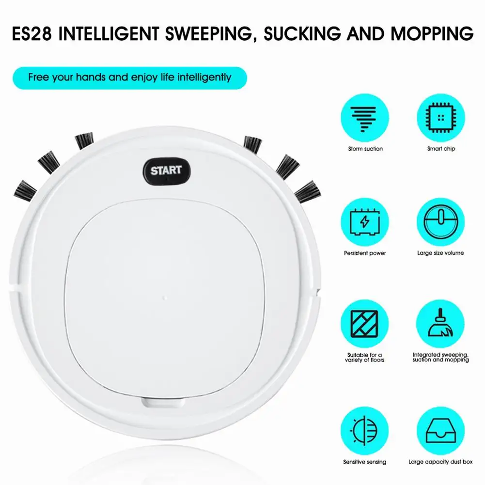 Robot Vacuum Cleaner USB Rechargeable Smart Sweeper Dust With Strong Suction Low Noise Cleaning Sweeper For Home Office Use
Robot Vacuum Cleaner USB Rechargeable Smart Sweeper Dust With Strong Suction Low Noise Cleaning Sweeper For Home Office Use