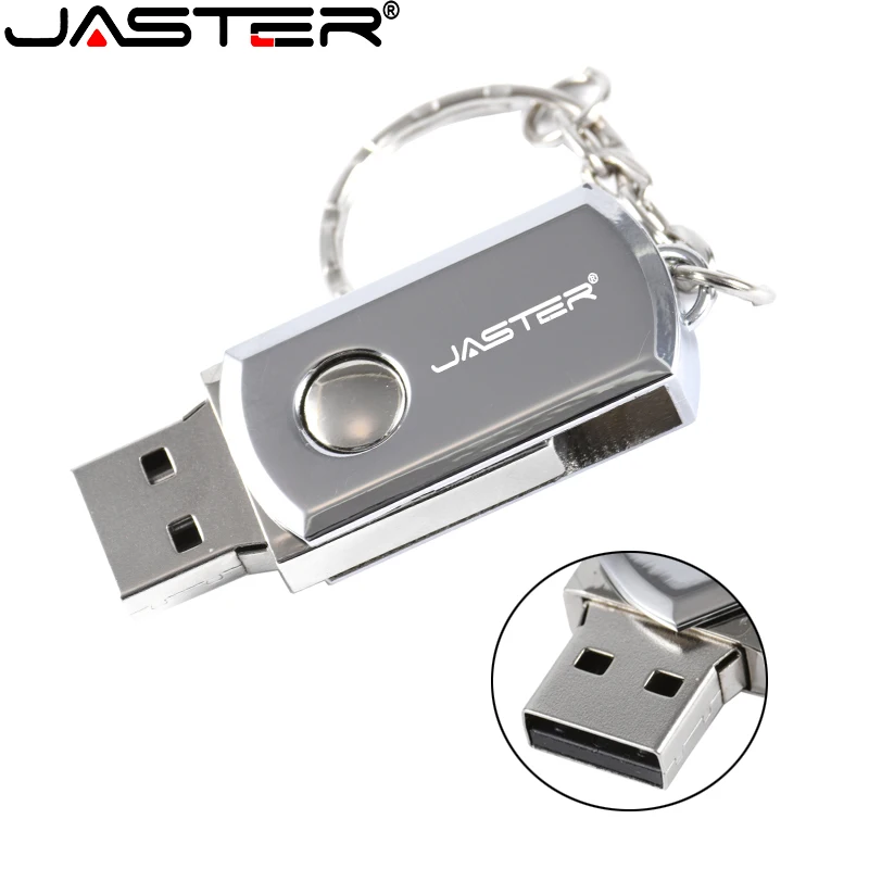  Карта памяти JASTER флеш-диск USB 2,0 64 ГБ, флешка с брелоком, с индивидуальным логотипом, подарок для бизнеса 
