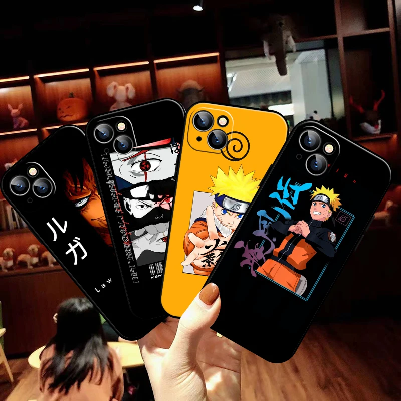 NARUTO Anime Phone Case For Funda iPhone 11 12 13 Pro Max Mini X XR XS Max SE 2020 6 6s 7 8 Plus Black Back Etui Coque Soft
NARUTO Anime Phone Case For Funda iPhone 11 12 13 Pro Max Mini X XR XS Max SE 2020 6 6s 7 8 Plus Black Back Etui Coque Soft