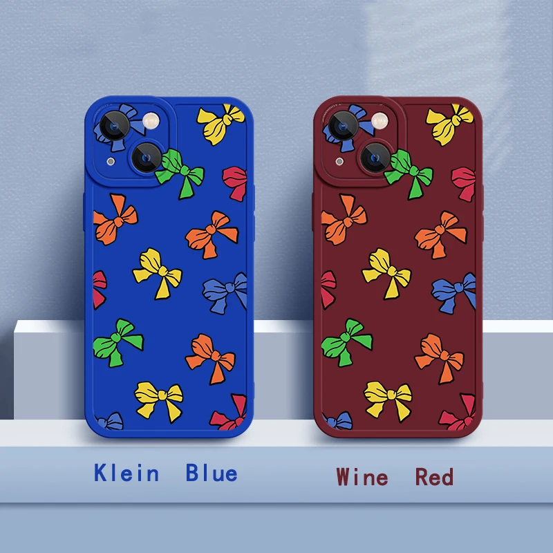 IPhone 11 Cases For Phone14 7 8 12 13 X Xs XR Mini Pro Plus Max Case, Klein Blue,Wine Red Silicone Bow Cover
IPhone 11 Cases For Phone14 7 8 12 13 X Xs XR Mini Pro Plus Max Case, Klein Blue,Wine Red Silicone Bow Cover
