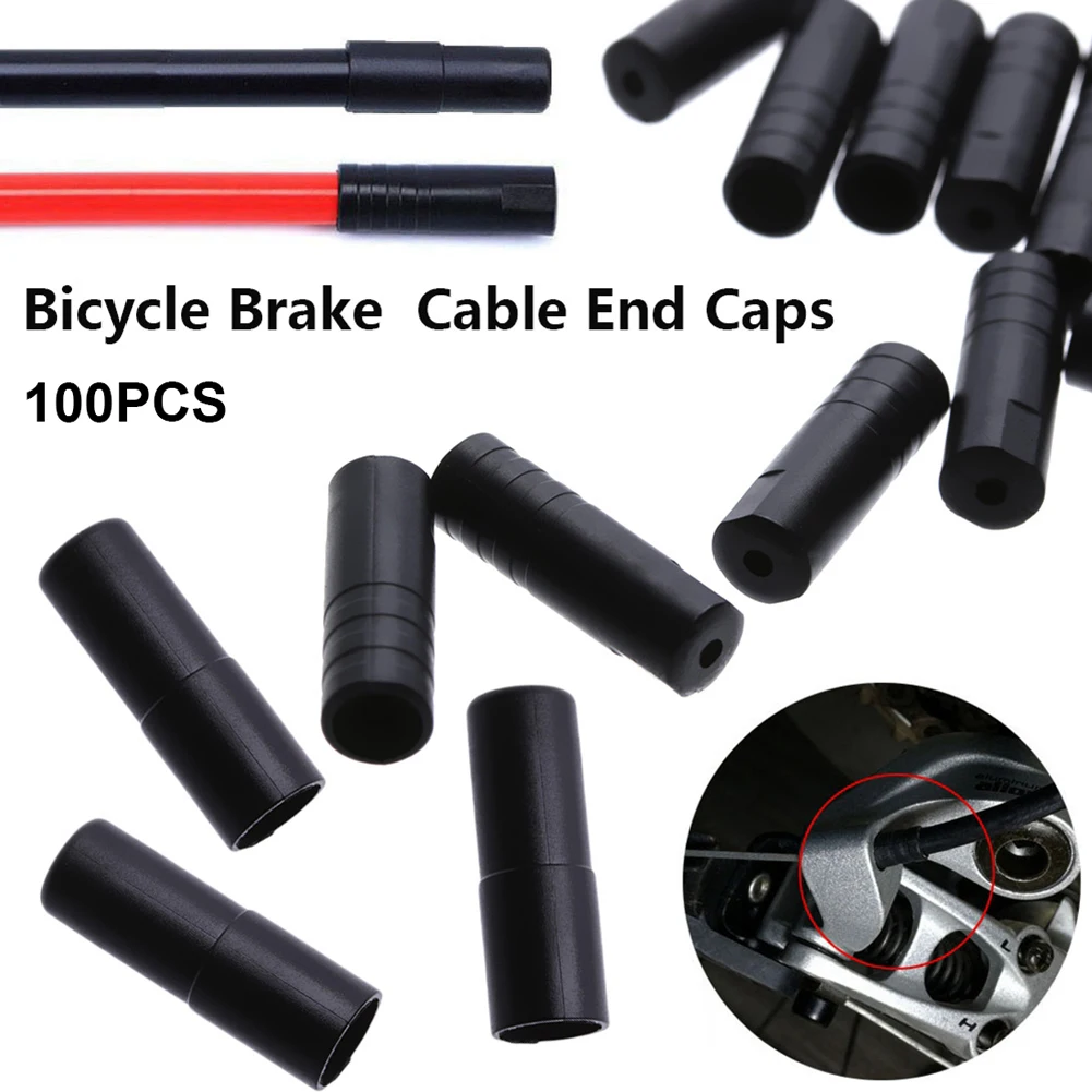 100PCS 4/5mm Black Plastic MTB Bike Brake/Shift Cable Caps Bike Brake Cable Tube End Tips Cycling Parts Replacement Accessory
100PCS 4/5mm Black Plastic MTB Bike Brake/Shift Cable Caps Bike Brake Cable Tube End Tips Cycling Parts Replacement Accessory