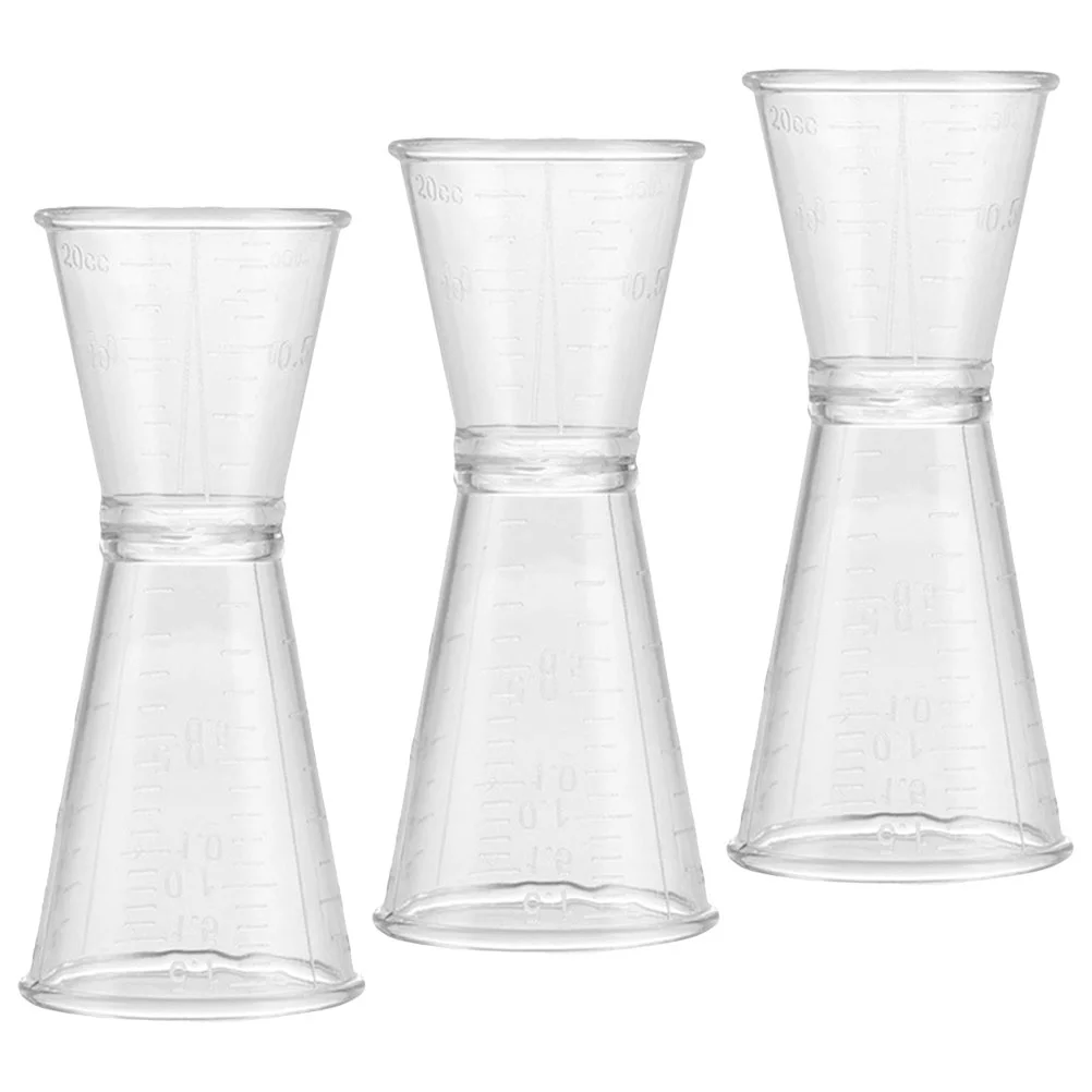 3 Pcs Plastic Double-ended Measuring Cup Jigs Home Bartending Cocktail Jigger Tool Oz Ounce Shaker
3 Pcs Plastic Double-ended Measuring Cup Jigs Home Bartending Cocktail Jigger Tool Oz Ounce Shaker